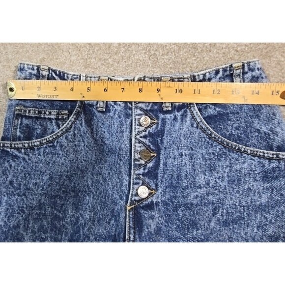 Guess Georges Marciano Jeans 80s Acid Wash Zig Zag Button Fly USA Vtg Women's 30 - Picture 11 of 16